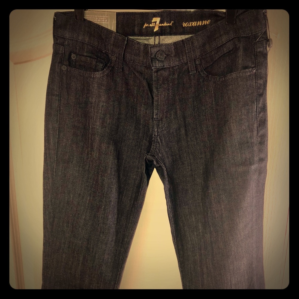 Dark blue jeans